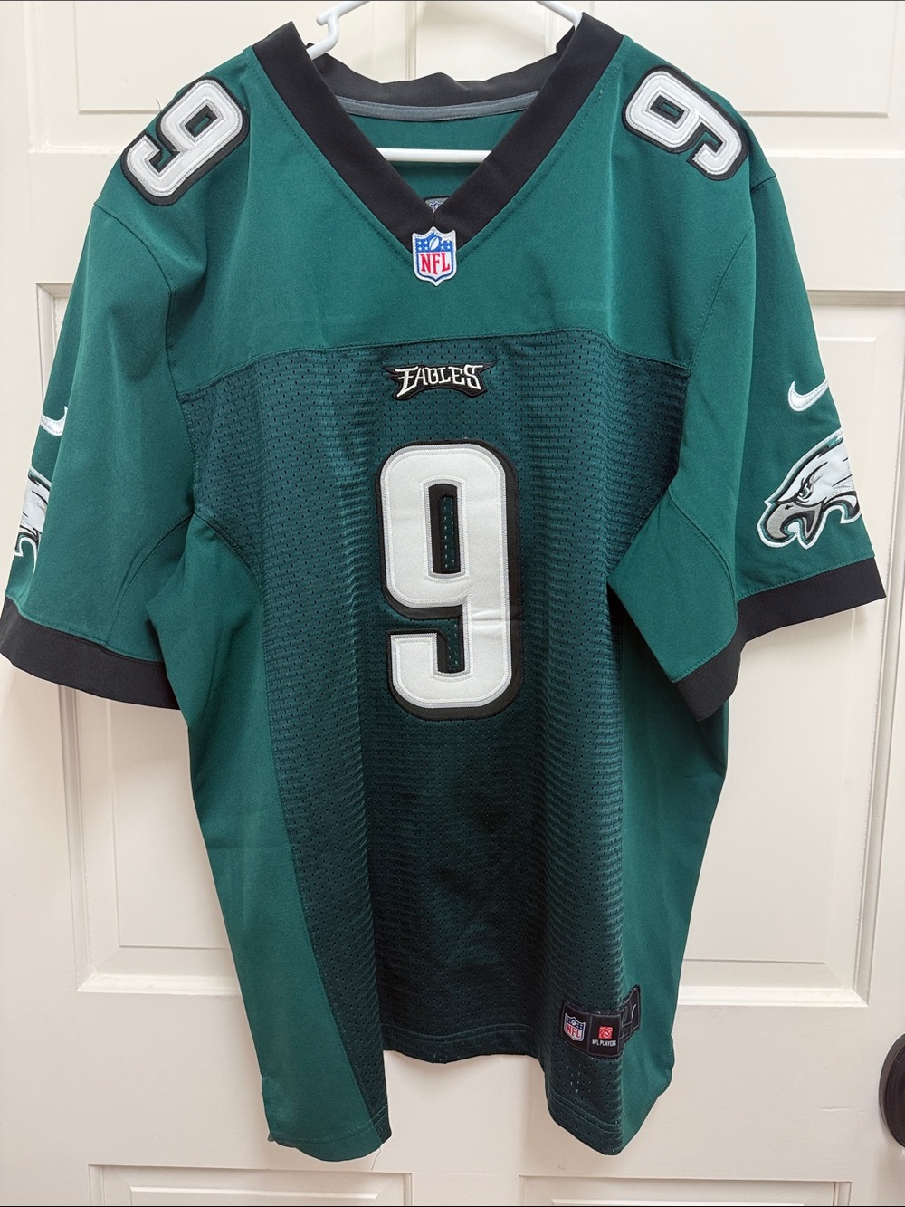 NFL Philadelphia Eagles #9 Green and Black Football Jersey